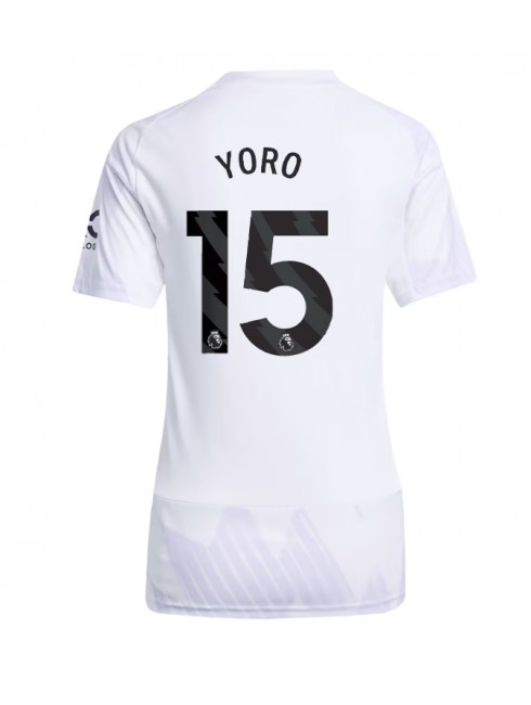 Manchester United Leny Yoro #15 Replika Borta Kläder Dam 2025-26 Kortärmad Manchester United Leny Yoro #15 Replika Borta Kläder Dam 2025-26 Kortärmad